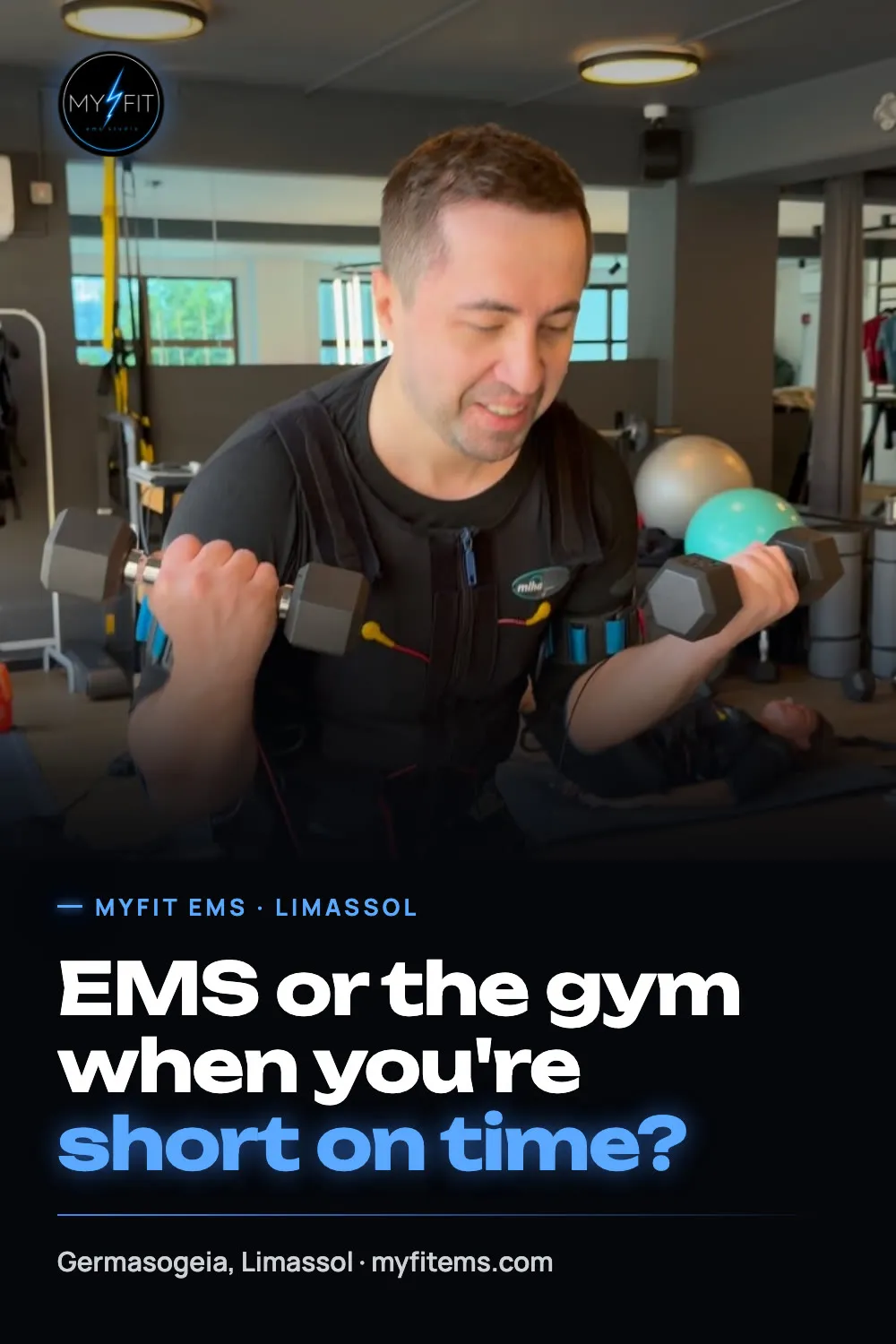 Pin: EMS or the gym when you're short on time? — MyFit EMS Studio, Limassol